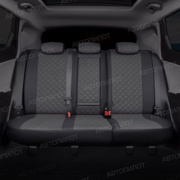 Чехлы Автопилот Экокожа Ромб на Москвич 3 (2022+)